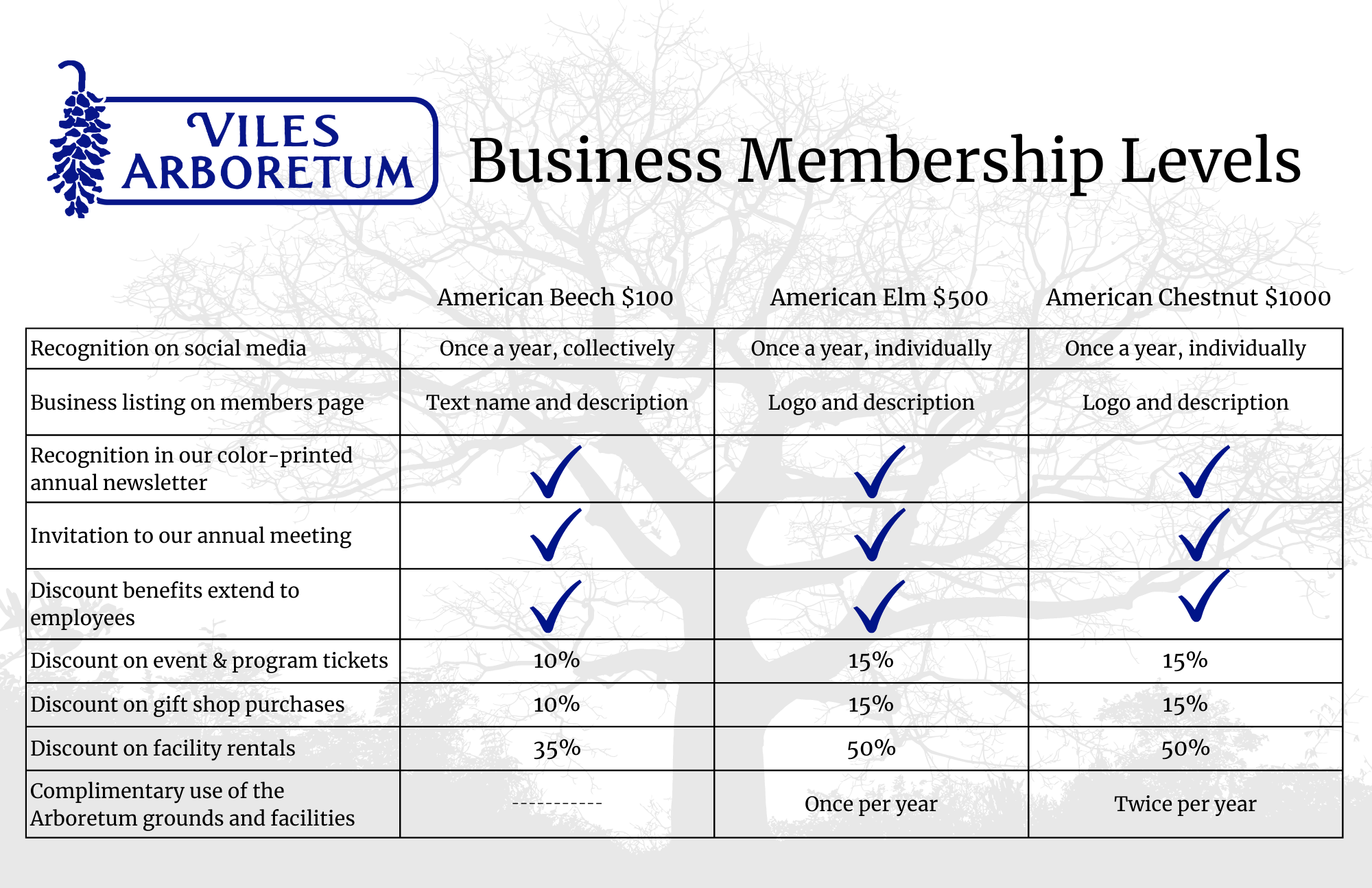 business membership levels